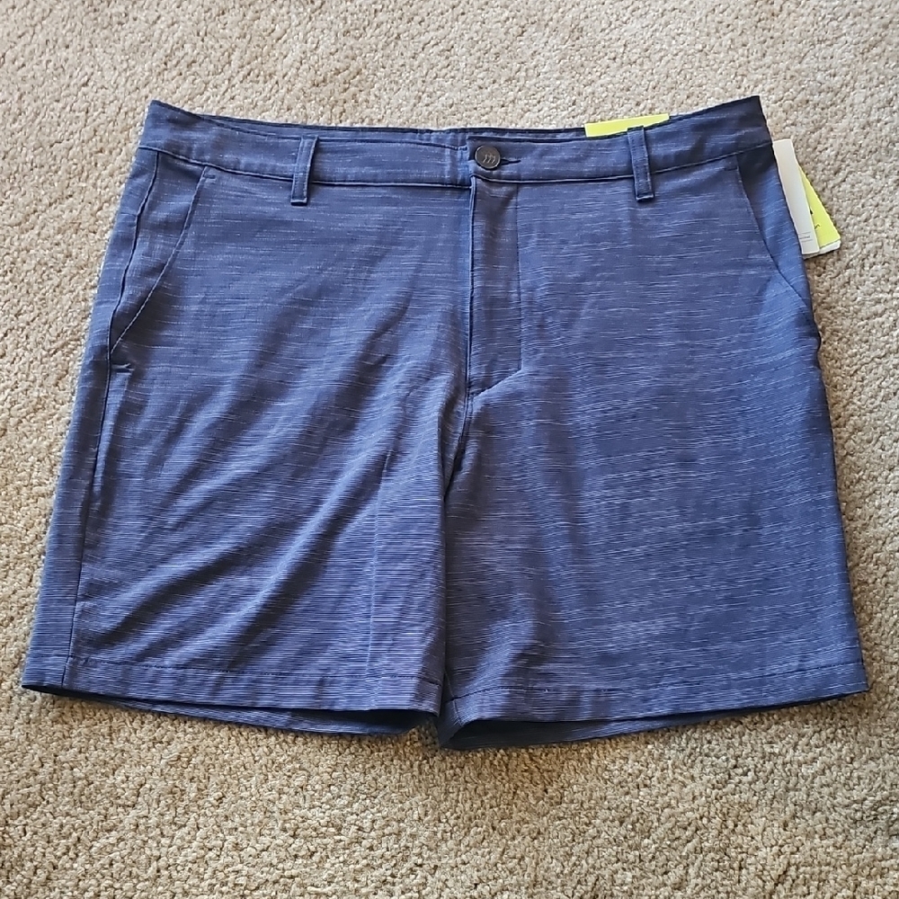 All in Motion Men's Golf Shorts Navy Blue Size 34 7 Inch